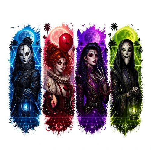 Retro Halloween style image